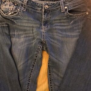 Grace in LA Dark Blue Boot Cut Jeans